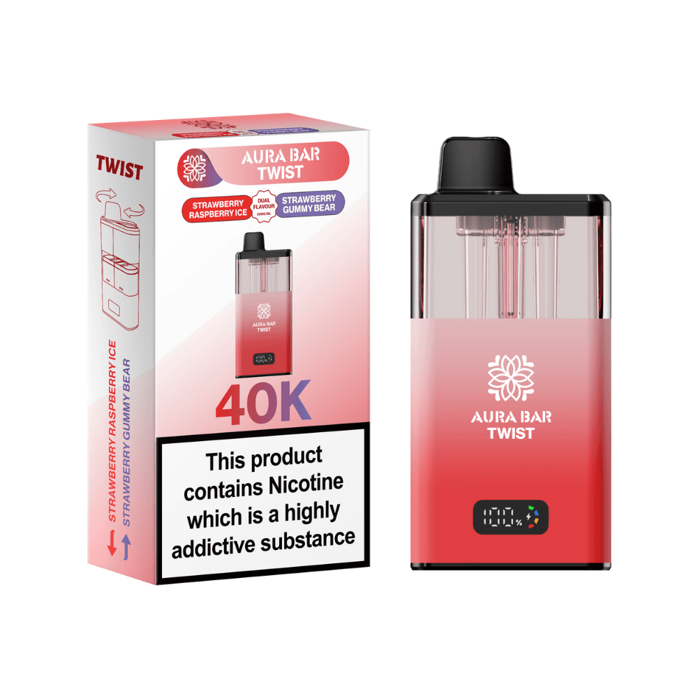 Crystal Prime Aura Bar Twist 40k-Vape Kit Box of 5